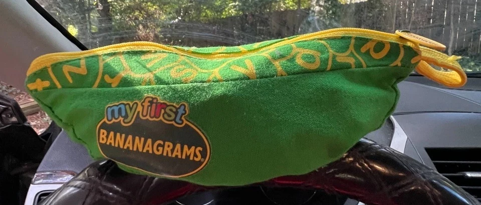 My First Bananagrams Complete Kids Educational Spelling Game Banana-Shaped Pouch - Image 2 of 4