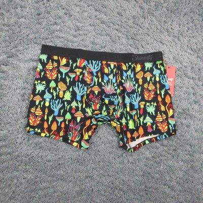 Shinesty Boxer Briefs Mens 2XL Black Floral Ball Hammock The Super Shroom NWT