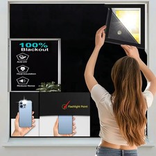 Blackout Blinds Portable Self Adhesive Window Shade Bedroom Dorm