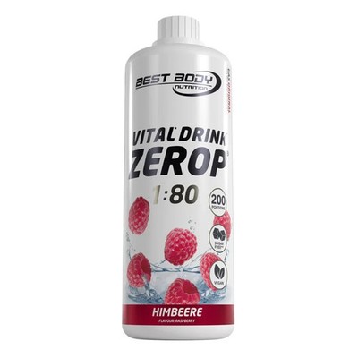 Best Body Low Carb Vital Drink Mineral Drink Konzentrat Sirup 1L Himbeere