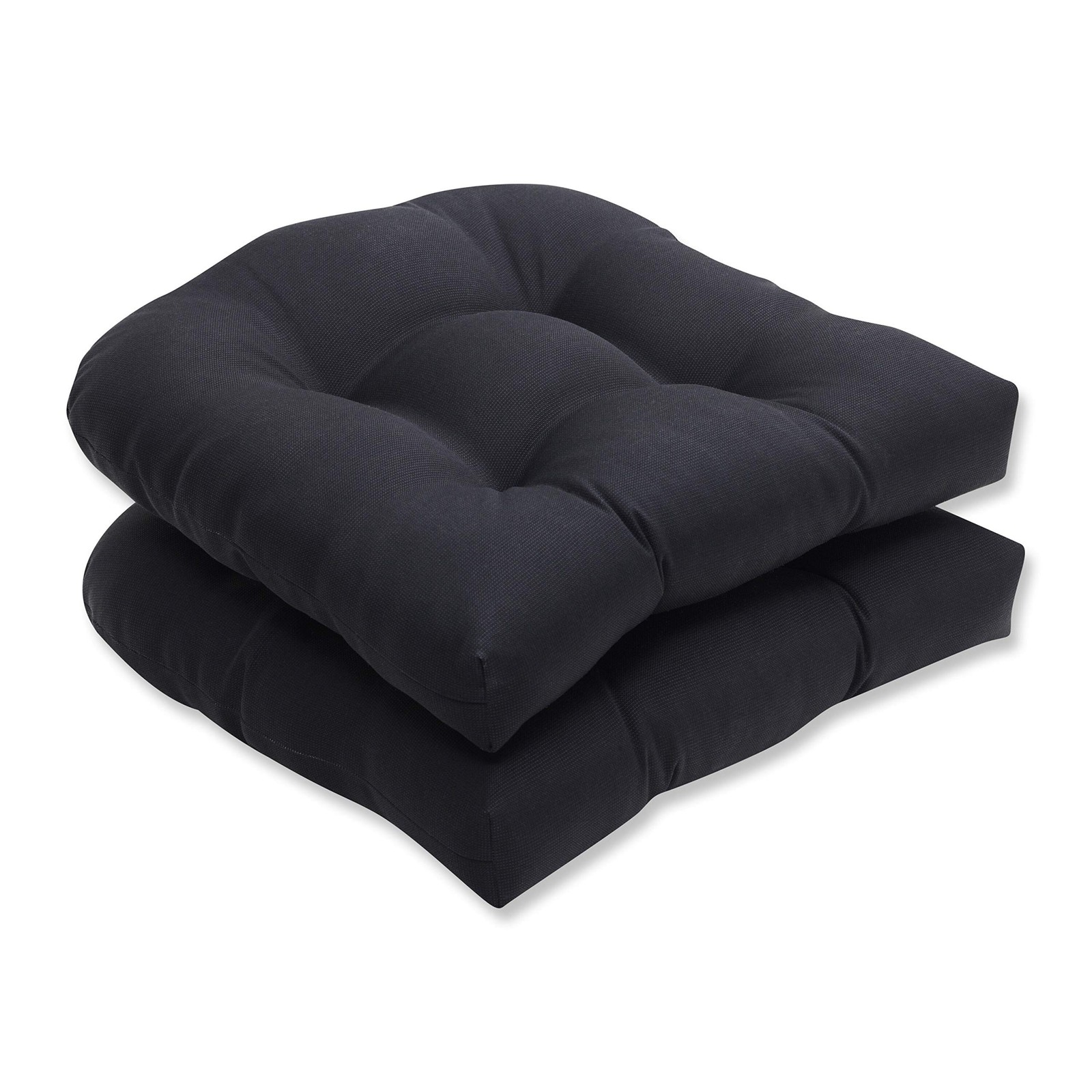 Pillow Perfect Fresco Solid Indoor/Outdoor Wicker Patio Seat Cushion Reversib...