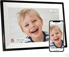 10.1" WiFi Digital Picture Frame 32GB App Ready No Monthly Fee Touch Screen