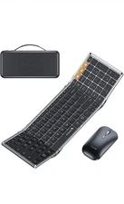 NEW!!! ProtoArc Foldable Keyboard and Mouse, XKM01 for Business and Travel BLACK