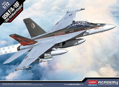 Academy 12577 - 1/72 USN F/A-18F VFA-154 Black Knights - Neu