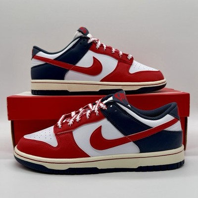 Nike Dunk Low Boston Red Sox Red White Sneakers IM2222-100 Mens Size BRAND NEW