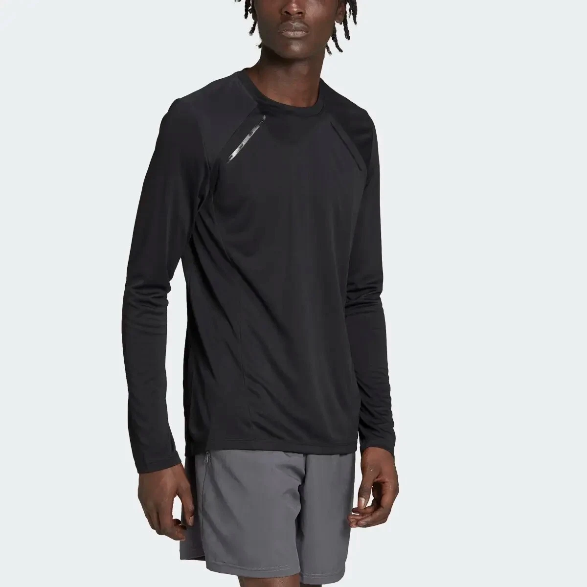 $85 Adidas BOA Long Sleeve Training Top Black Black Men's Size Large HY8446