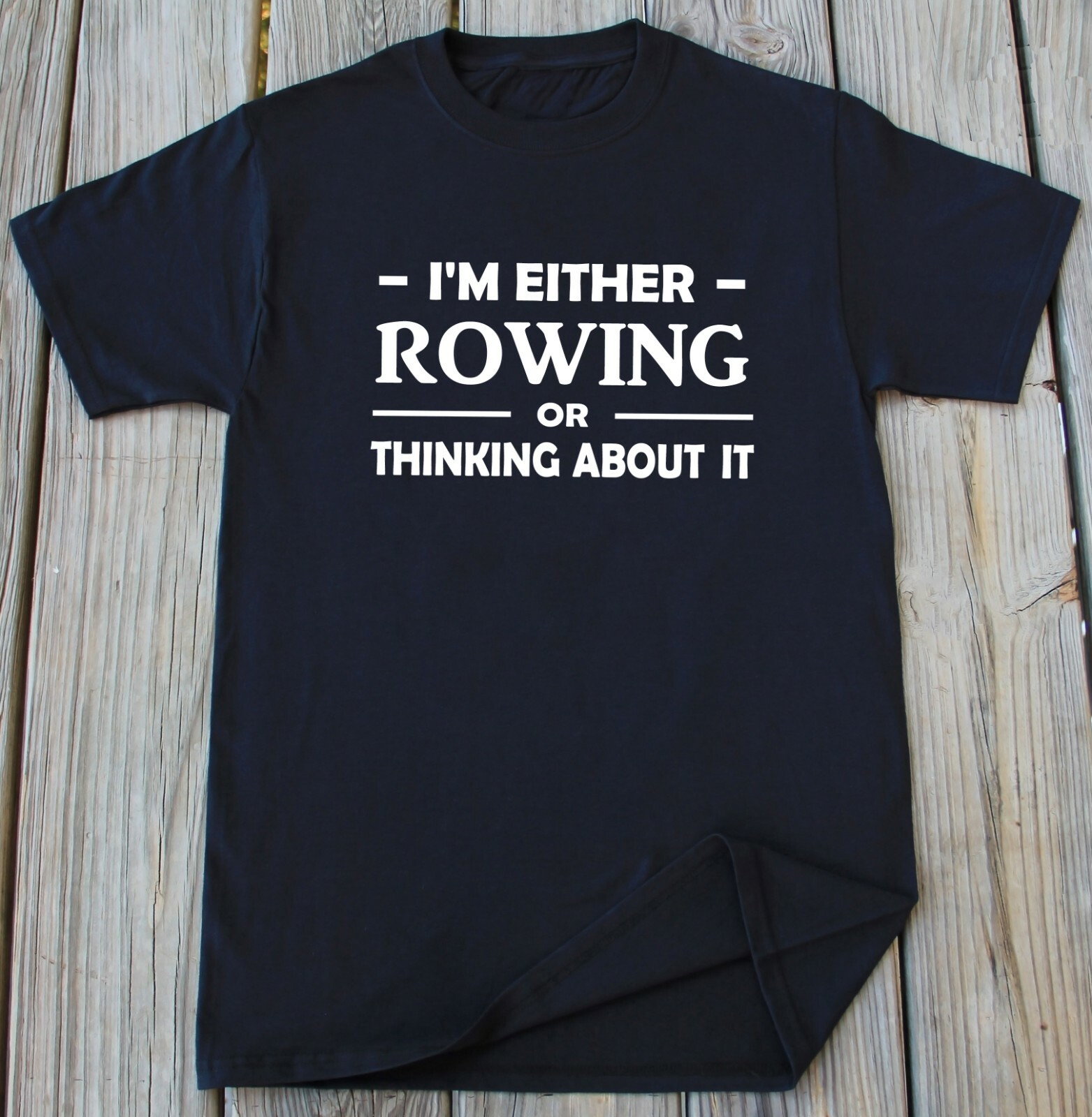 FILA T shirt Rowing Crew divertente canottaggio acquatico imbottitura corse maglietta regalo