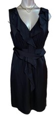 Elie Tahari Women’s Navy Silk Dress Size 4 