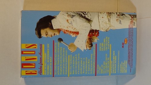 Elvis Presley Aloha From Hawaii VHS Cassette Tape & Case 1972 Color 75 mins King - Picture 2 of 6