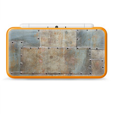 Skins Decal Wrap for Nintendo 2DS XL - Metal Panel aircraft rivets