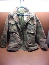 U.S. Military ALPHA Cold Weather Field Coat Size Small Vintage Worn but Warm