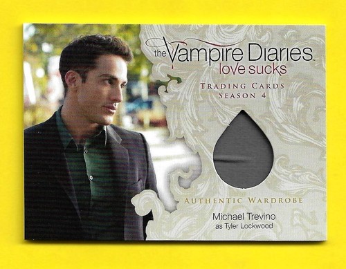 2016 Cryptozoic Vampire Diaries Season 4 Wardrobe M17 Michael Trevino as Tyler - Picture 3 of 3