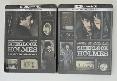 Sherlock Holmes  2x  Limited 4K Steelbook Edition   NEU OVP