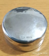 ARGENTO 800 SCATOLINA PORTAPILLOLE CIRCOLARE VINTAGE IDEA REGALO ARREDO
