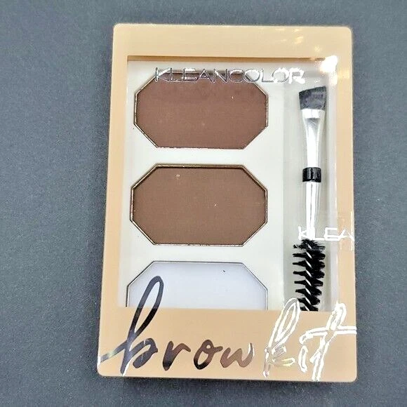 6 PC NIP Kleancolor Brow Wax Kit Kleancolor Brow Powder Kit 2 Shades Brown - Image 2 of 2