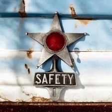 Safety Star Sign Emergency Car License Plate Fob Safety Star Sign Emergency Car License Plate Fob