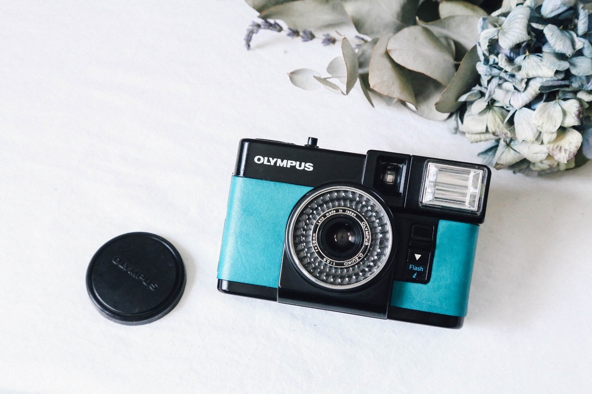 🎦【MINT】 OLYMPUS PEN EF Blue & Pink 35mm Film Half Frame Camera