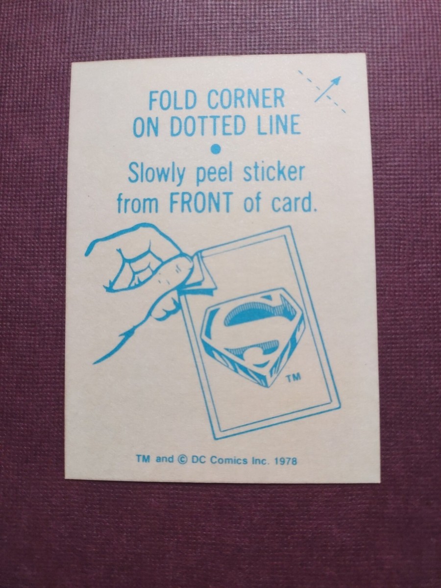 レア 1978 SUPERMAN Sunbeam シール ビンテージ PSA 5 レア 1978 SUPERMAN Sunbeam シール ビンテージ PSA 5 レア 1978