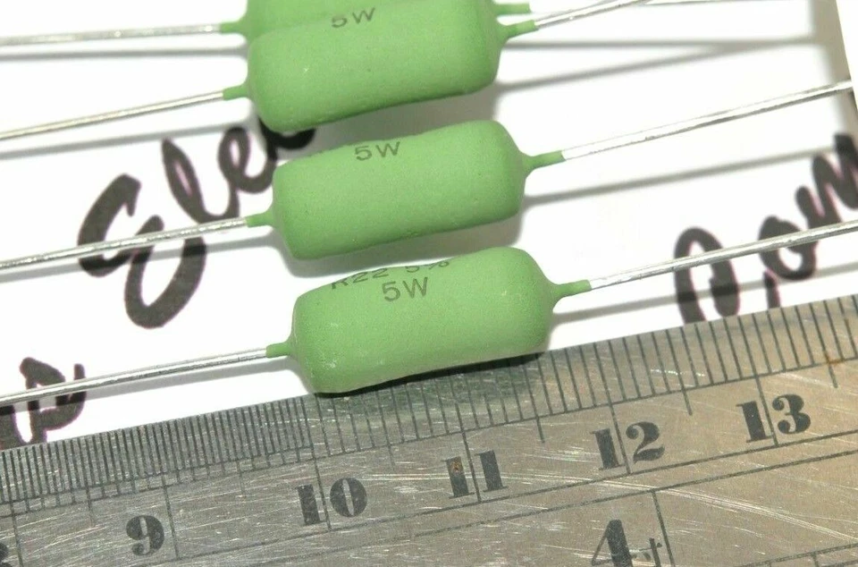 4pcs - Vishay-BC(PHILIPS) AC05 5W 5% Cemented Wirewound Resistor - Image 4 of 4