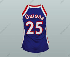 CUSTOM Tom Owens 25 Old School Basketball Jersey Stitch Stitched S-6XL