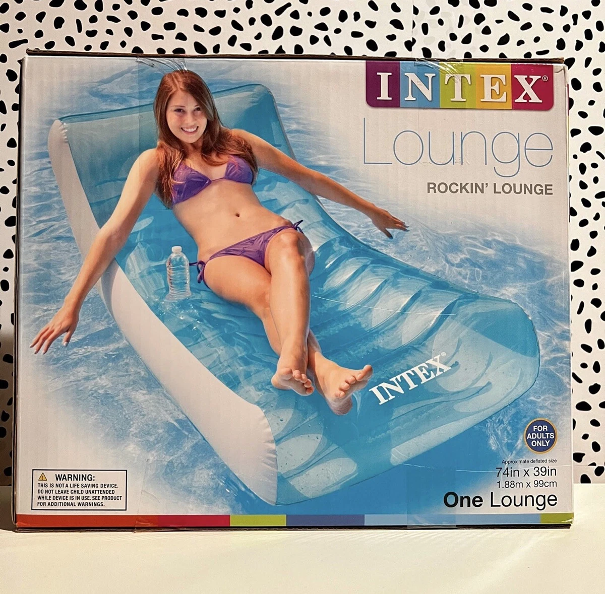 Intex rockin on sale inflatable lounge