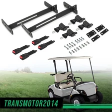 Fit For Ezgo Yamaha Club Car 4 Retractable Golf Cart Seat Belts And Bracket Kit