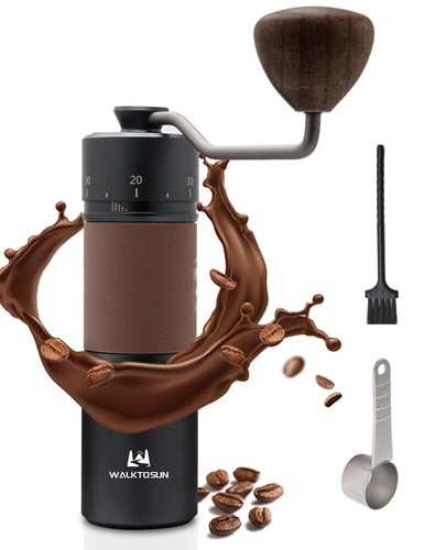 Manual Coffee Bean Grinder Stainless Steel Hand Coffee Mill for home camping