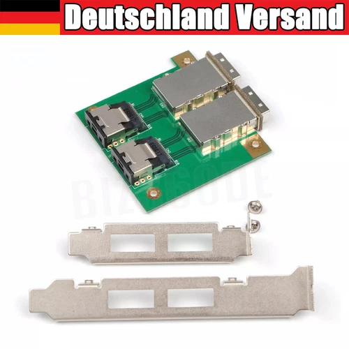 2 port Internal SFF-8087 to External 8088 PCI mini SAS 26P Adapter SAS RAID