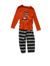 Cat  Jack Kids Halloween Pajamas Midnight Monster Crew Orange Black S,M, L