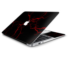 Skin Wrap for Macbook Air 11 inch Red Lightning Bolts Electric
