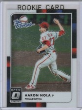 AARON NOLA ROOKIE CARD Baseball Philadelphia Phillies Panini Donruss Optic RC 