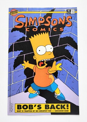 #ad #ad Simpsons Comics #2 Bongo Comics 1994 Bill Morrison High Grade Unread VF NM $11.99