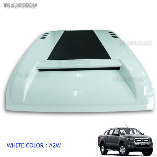 Raptor White Vent Hood Scoop Bonnet For Ford Ranger Px2 Mk2 Wildtrack 2016 2017 - Picture 3 of 7