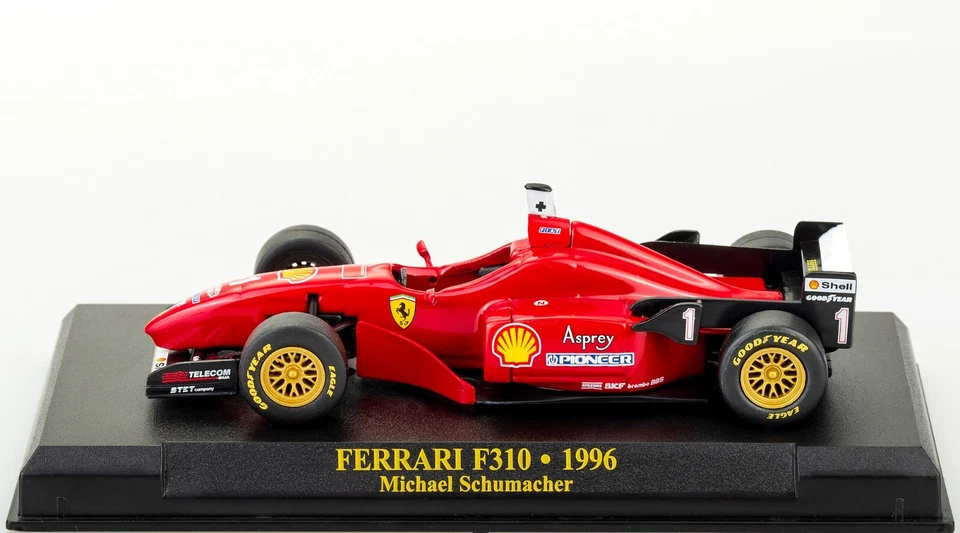 Ferrari F310 Michael Schumacher 1996 #1 Scala 1:43 Modello Formula 1 BLISTER NEW - Immagine 2 di 4