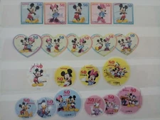 Japan Stamps - Disney Characters Used Very Fine S3411a-j 3412a-j