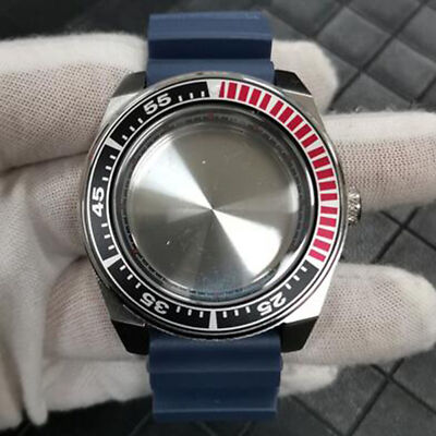 361 Steel Watch Case Buckle Dark Blue Strap 42.5mm for NH35/NH36 Movement