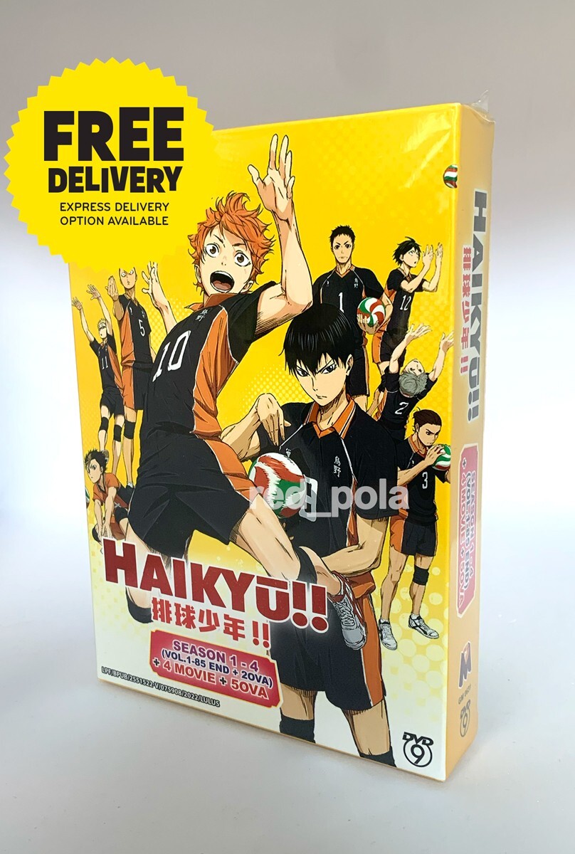 Anime DVD Haikyuu!! Haikyu!! Season 1-4 Vol. 1-85 End + 4