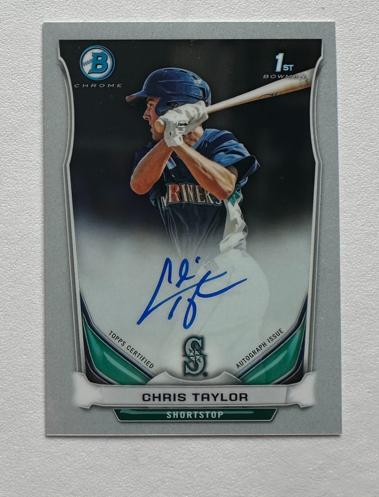 2014 Bowman Chrome Prospect Autographs #BCAPCT Chris Taylor RC #X5522