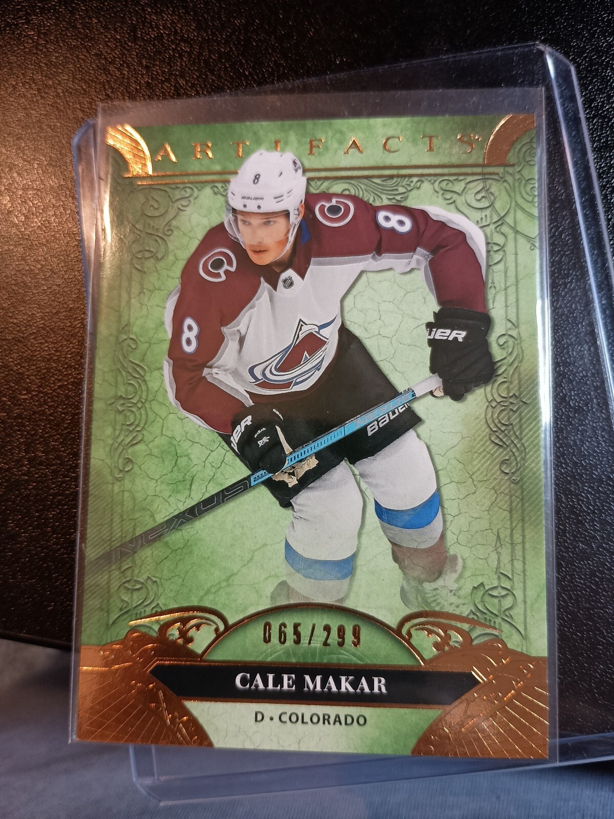 2020-21 Upper Deck Artifacts Stars Copper /299 Cale Makar #116 Avalanche