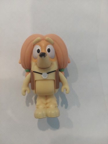 AZUL Heeler Indy Hippie Arco Iris Chaleco Perro Afgano Dibujos Animados TV 3” Figura Posable - Imagen 1 de 3