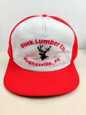 Vintage USA MADE Buck Lumber PA Trucker Hat Snapback Cap