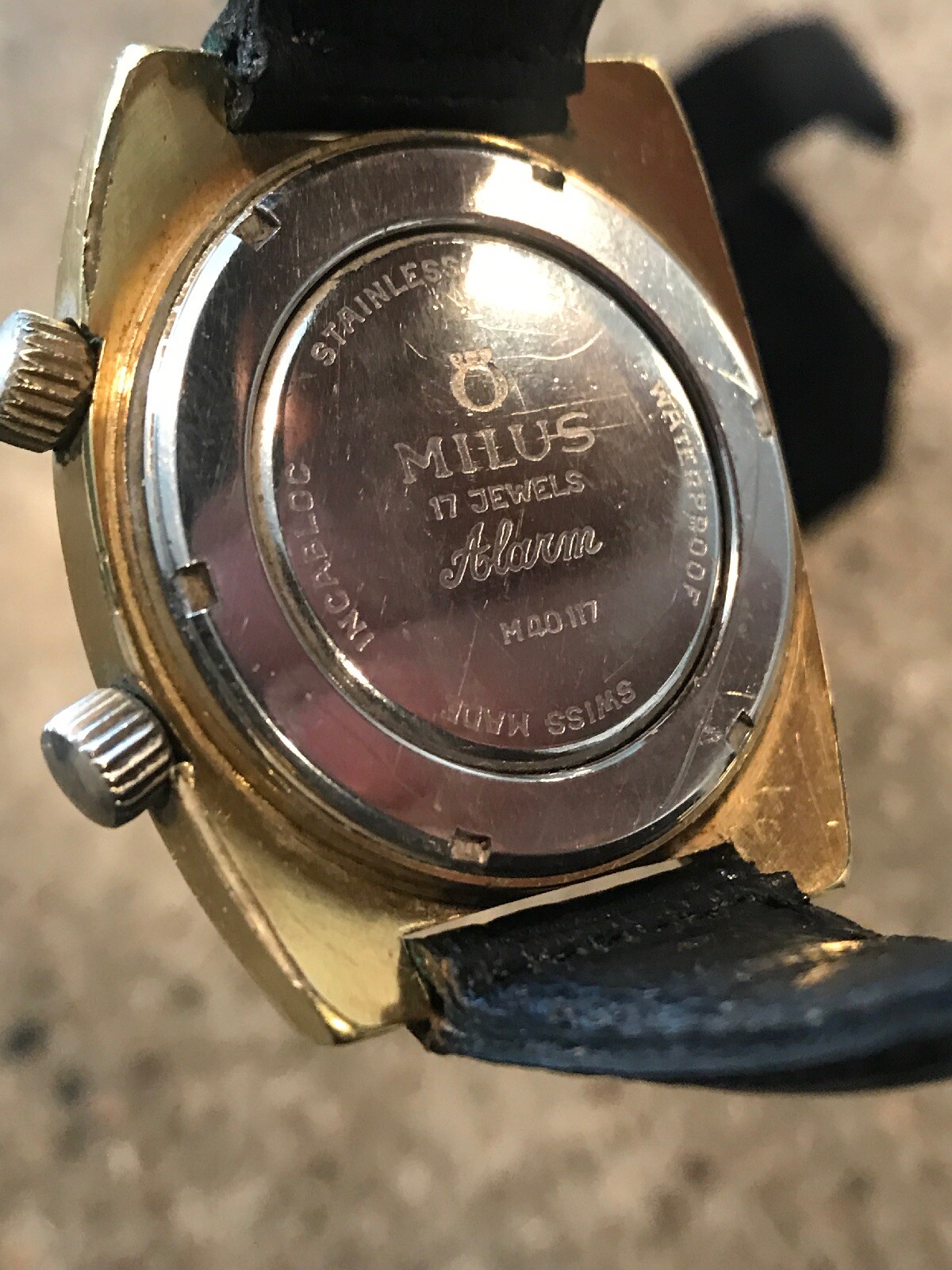 milus alarm watch