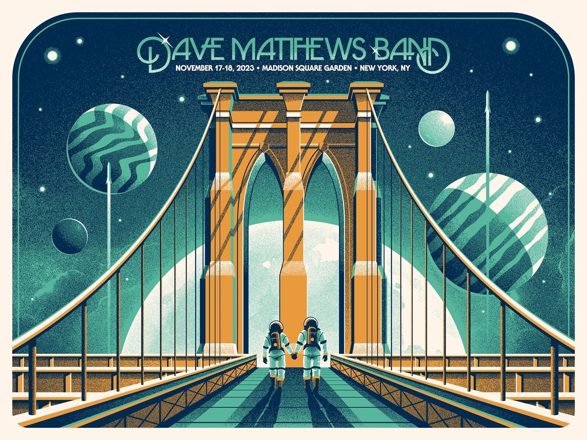 アート・デザイン・音楽 Club outside Brochure22.23 Dave Matthews Band Poster 11/17-18/2023 Madison Square
