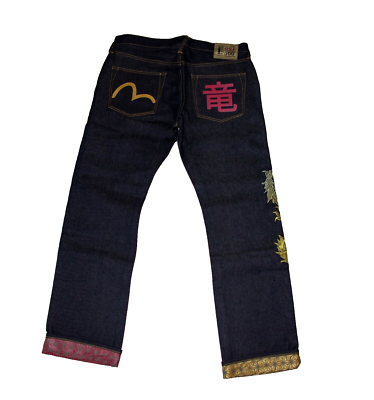 Evisu “Year Of The Dragon” Raw Jeans Limited edition Size