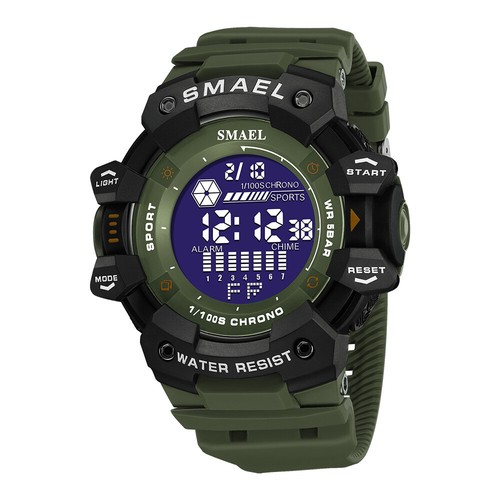 SALE SMAEL Mens Sports Casual Waterproof Military LED Digital Quartz Wrist Watch - Picture 16 of 19