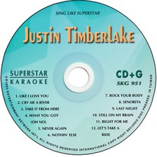 KARAOKE CD G SUPERSTAR single artist JUSTIN TIMBERLAKE SKG-951