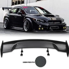 57'' Rear Trunk Spoiler GT-Style Racing Wing ABS Carbon Fiber For Subaru WRX STI
