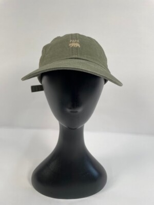 Wembley Baseball Cap Hat Khaki Green StrapBack One Size