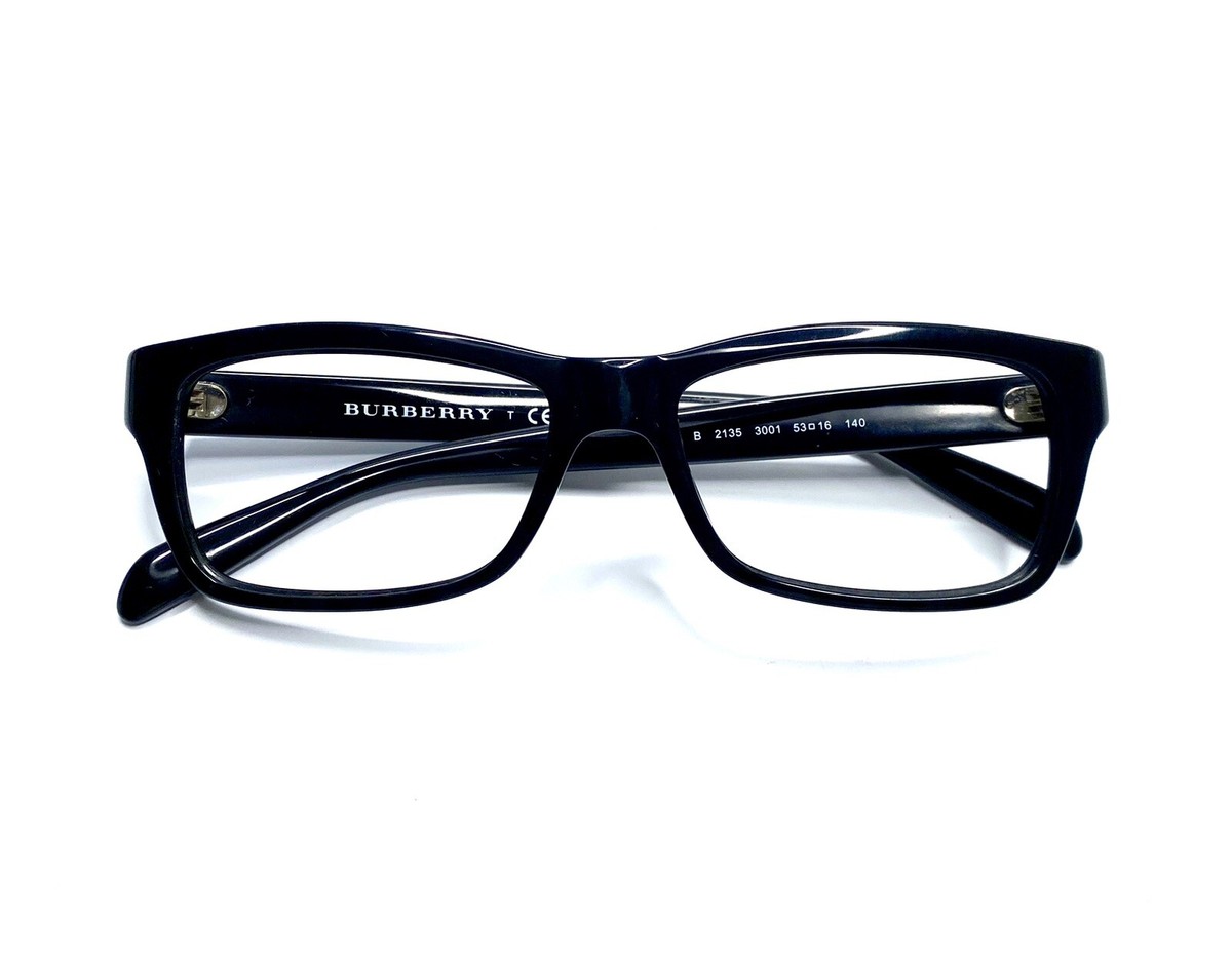 Burberry Black Rectangular Glasses Italy B2135 3001 53 16  display picture 3