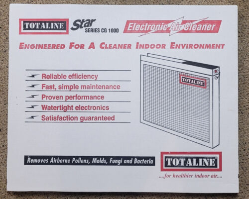 NEW Totaline CG 1000 Star Series Electronic Air Cleaner 1"x16x25 Filter Furnace